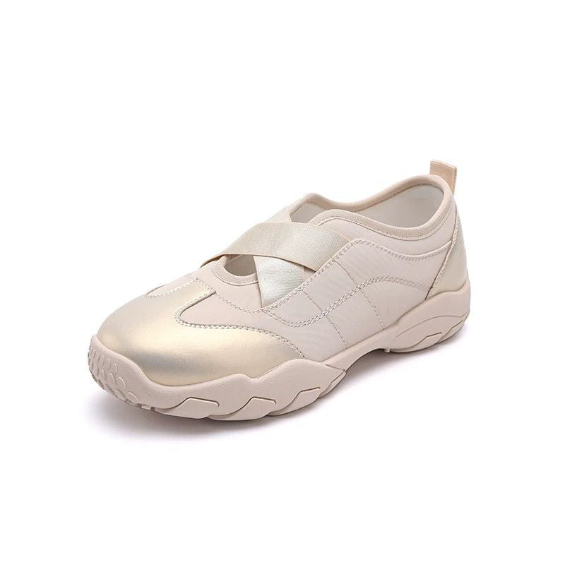 Damen Komfortable Slip-On Sneakers mit elastischem Riemen und weich gepolstertem Innenfutter R&B