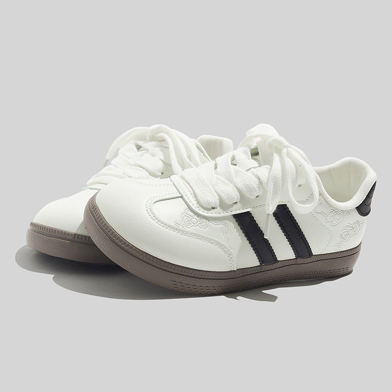 Damen Sportliche Sneakers mit floralem Design und weicher Dämpfung