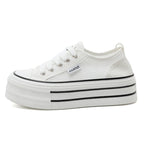 Damen Plattform Sneakers aus atmungsaktivem Mesh mit modischem Design R&B