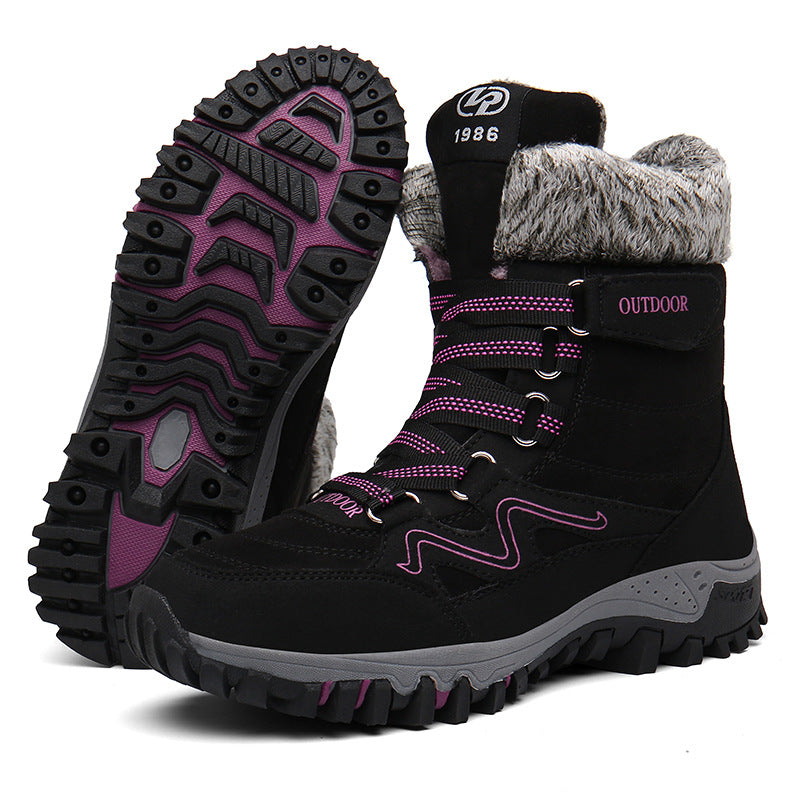 Damen Outdoor-Winterstiefel mit rutschfester Sohle und isolierendem Innenfutter R&B