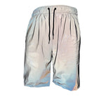 Damen Sportliche Shorts mit reflektierendem Effekt und elastischem Bund R&B