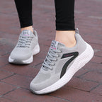Damen nan nahtloser Strick-Sneaker mit elastischem Einstieg, Waben-Zwischensohle und anatomischem Komfortfußbett R&B