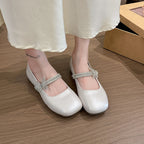 Damen elegante Ballerinas mit dekorativem Schleifen-Detail und rutschfester Sohle R&B