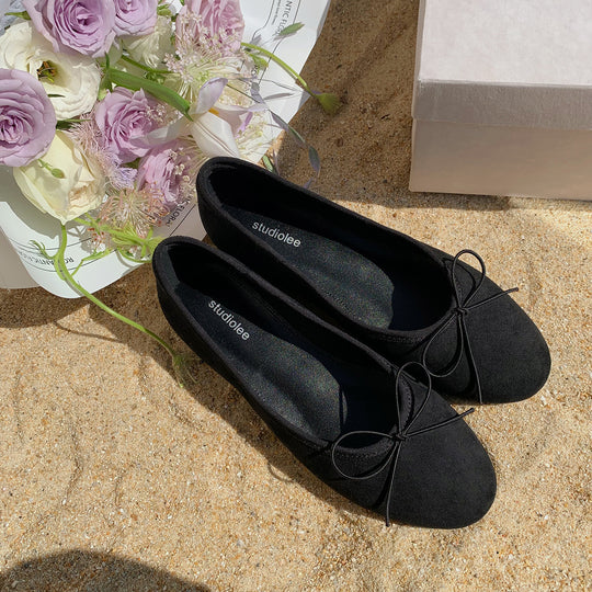 Damen Ballerina-Schuhe mit verspieltem Schleifendetail und bequemer Innensohle R&B