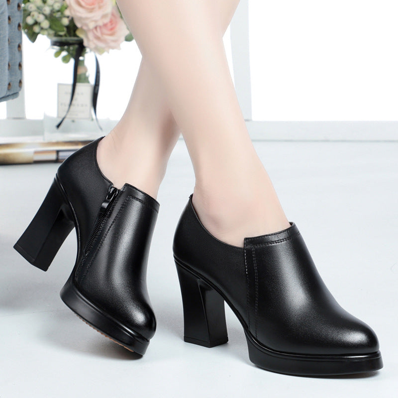Damen Elegante High-Heel Stiefeletten mit modischem Design und komfortablem Fußbett R&B