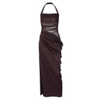 Damen Elegantes Maxikleid mit raffinierten Drapierungsdetails R&B