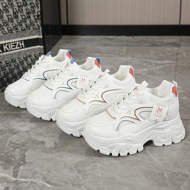 Damen Chunky Sneakers mit trendiger Sohle und atmungsaktivem Obermaterial R&B
