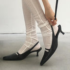 Damen Sling-Pumps mit eleganter Absatzgestaltung und modischem Detail R&B