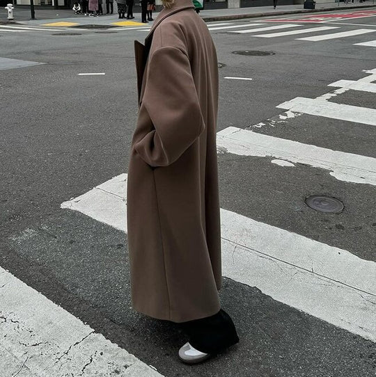 Damen Eleganter doppelt geknöpfter Trenchcoat mit taillierbarem Gürtel und schickem Schnitt R&B