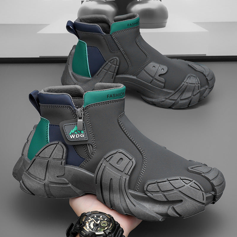 Damen modische wasserdichte Stiefeletten mit hohem Komfort und rutschfester Sohle R&B
