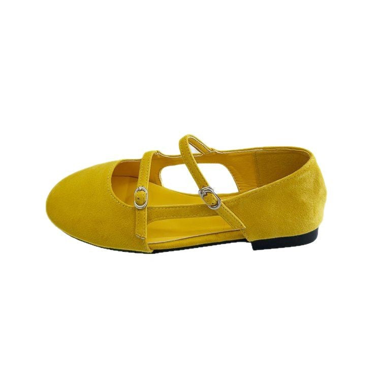 Damen elegante Mary Jane Ballerinas mit modischem Riemchen R&B