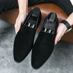 Damen elegante Mokassins aus hochwertigem Wildleder mit rutschfester Sohle R&B