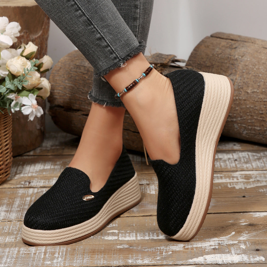 Damen Bequeme Plateauslipper mit elegantem Obermaterial R&B