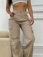 Damen Cargo-Hose mit praktischen Seitentaschen und lässigem Schnitt R&B