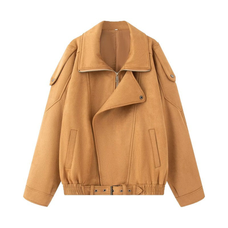 Damen lässige Oversize-Jacke aus hochwertigem Material R&B