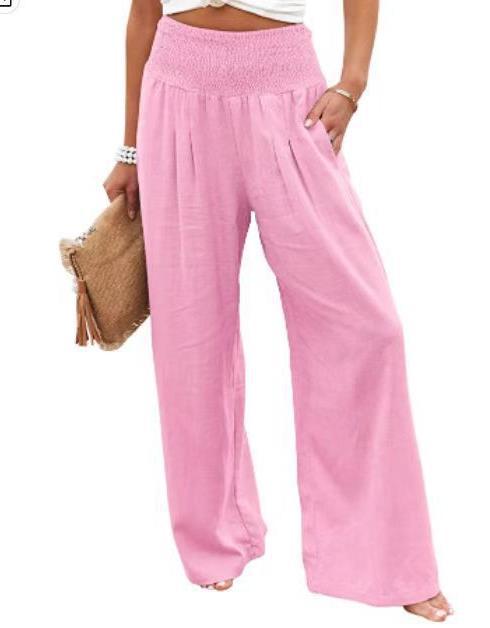Damen weiter Sommerhose mit elastischem Bund R&B