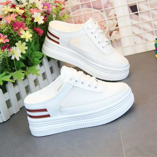 Damen Sneakers mit hoher Plateausohle und eleganter Riemchenverarbeitung R&B