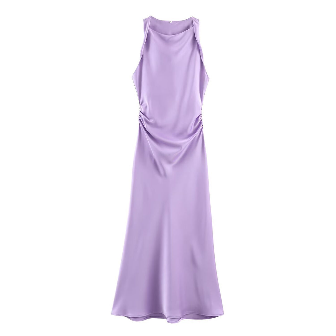 Damen elegantes Sommerkleid mit fließendem Schnitt und charmanten Rüschendetails R&B