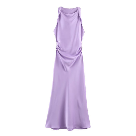 Damen elegantes Sommerkleid mit fließendem Schnitt und charmanten Rüschendetails R&B