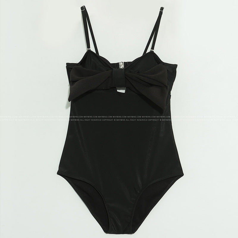 Damen Badeanzug mit elegantem Schleifendetail und komfortablem Schnitt R&B