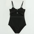 Damen Badeanzug mit elegantem Schleifendetail und komfortablem Schnitt R&B