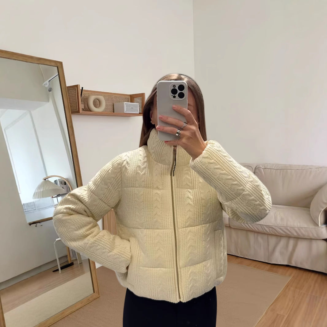 Damen Strick-Steppjacke R&B