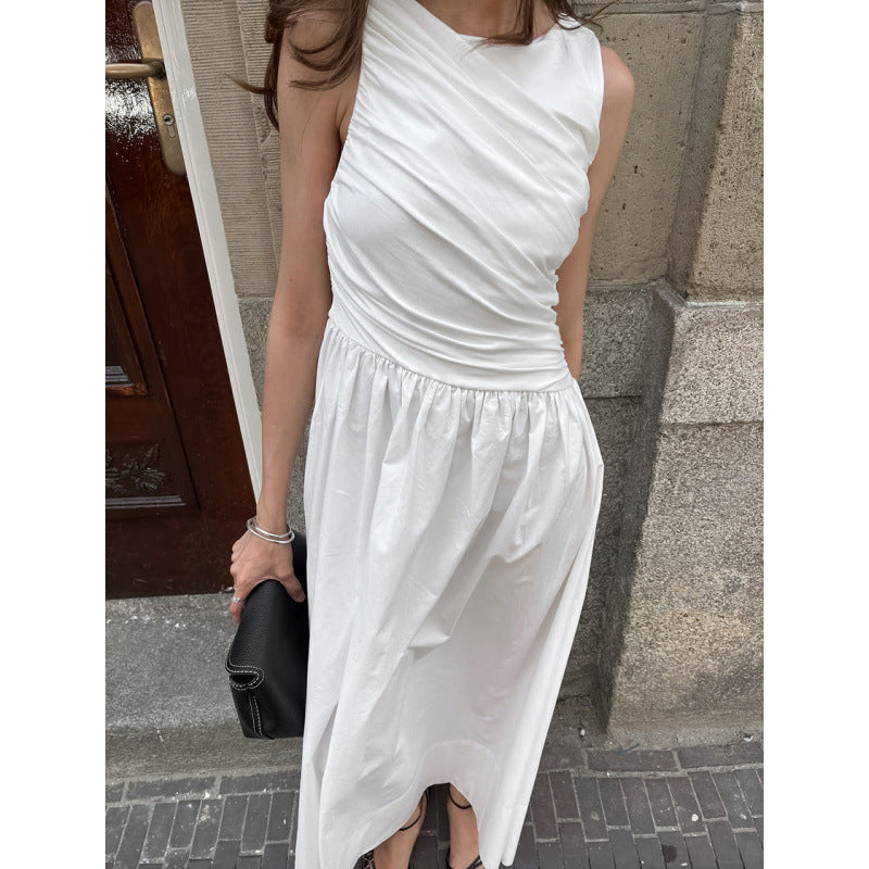 Damen Elegantes Maxikleid mit lässiger Passform und raffinierten Drapierungen R&B