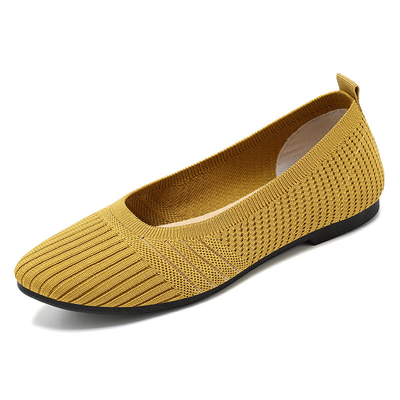 Damen Hochflexible und atmungsaktive Ballerinas mit rutschfester Sohle R&B