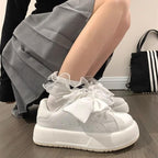 Damen Sneakers mit modischem Schleifen-Design und Komfort-Sohle
