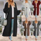 Damen Großer Strickmantel mit weitem Schnitt und tiefen Taschen