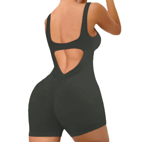 Damen Sportlicher Bodysuit mit innovativem Rückenausschnitt R&B