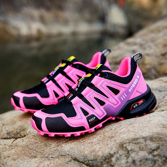 Damen Sportliche Trailrunning-Schuhe mit rutschfester Sohle und atmungsaktivem Obermaterial R&B