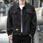 Herren Denimjacke im lässigen Stil mit funktionalen Pattentaschen und robustem Design R&B