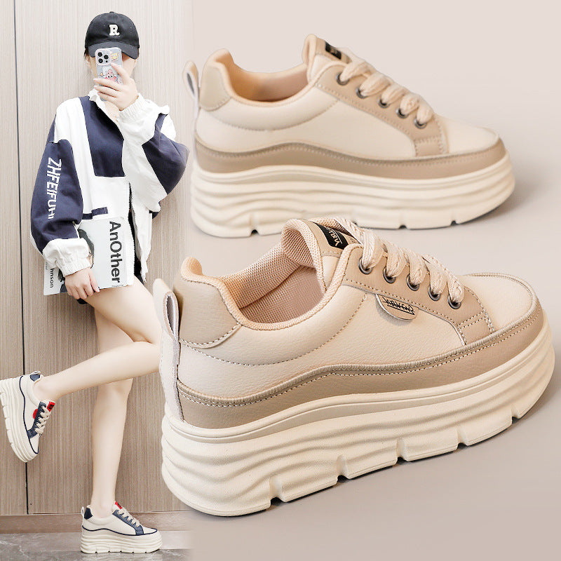Damen Plateau-Sneaker mit innovativem Dämpfungssystem und modischer Laufsohle R&B