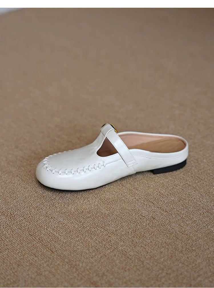 Damen Elegante Clogs aus hochwertigem Leder mit bequemem Fußbett R&B
