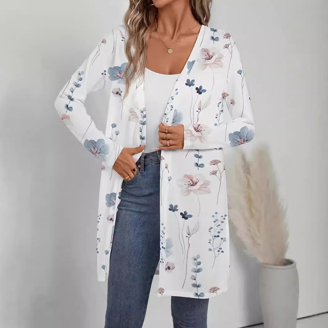 Damen Florale Kimono-Jacke R&B