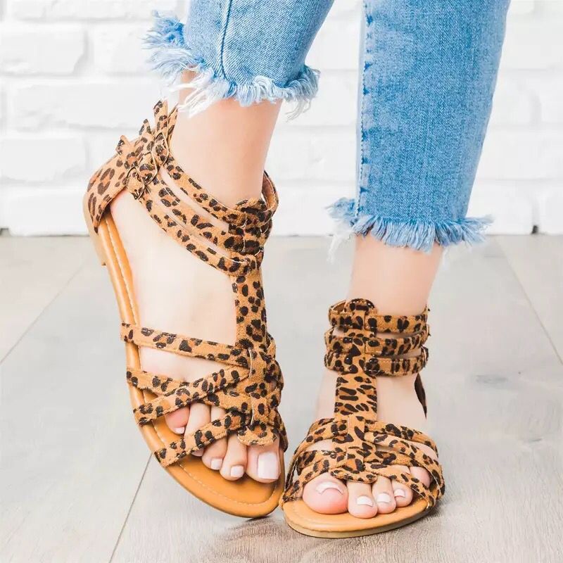 Damen farbenfrohe Strandsandalen mit verstellbaren Riemen und anatomischem Fußbett R&B