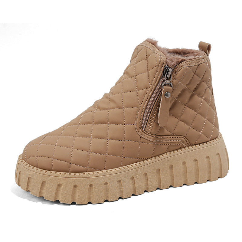 Damen Winterliche Stiefel mit isoliertem Innenfutter und praktischen Reißverschluss R&B