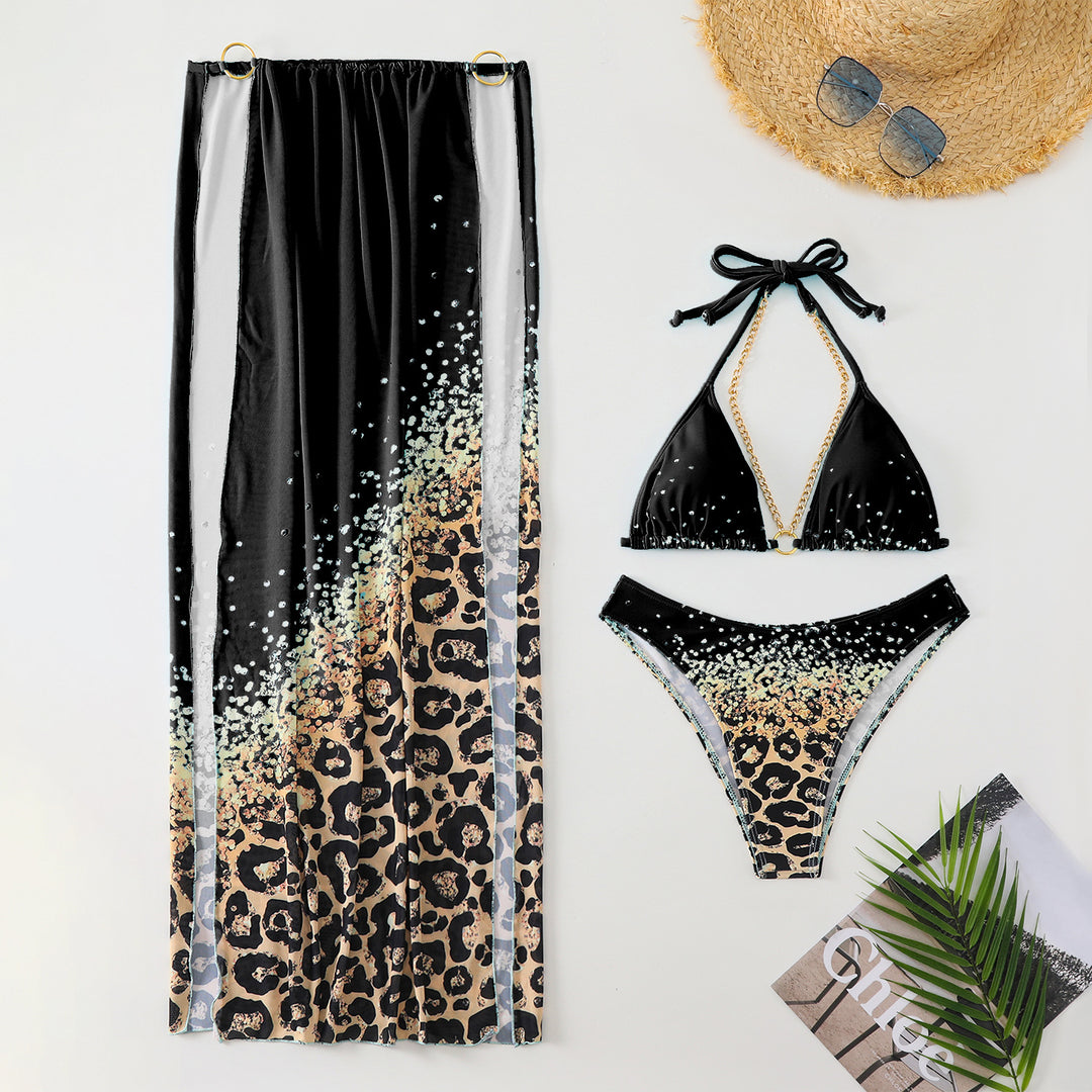 Damen Bikini-Set mit extravagantem Wickelrock und elegantem Schnitt R&B