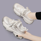 Damen Sportliche Chunky Sneakers mit atmungsaktiver Mesh-Oberfläche R&B