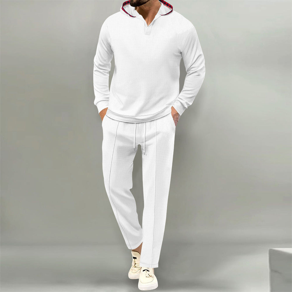 Herren lässiges Hoodie-Set mit innovativem Design und atmungsaktiven Eigenschaften R&B