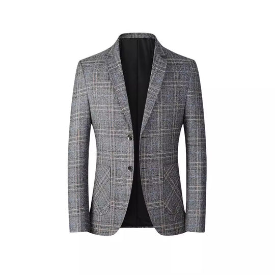 Damen elegante kariert Blazer R&B