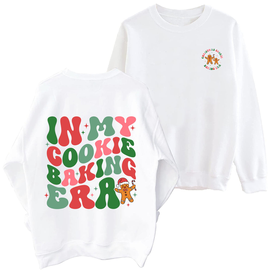 Damen lässiger Pullover mit weihnachtlichem Motiv R&B