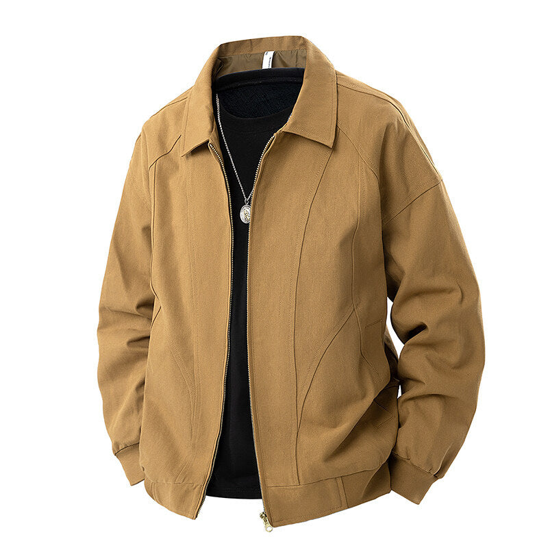 Damen modische Übergangsjacke mit elastischen Bündchen und praktischen Taschen R&B