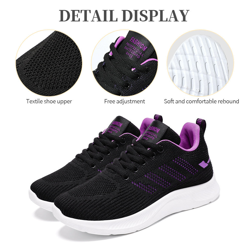 Damen Sportliche Sneaker mit atmungsaktivem Obermaterial und Dämpfungssystem R&B