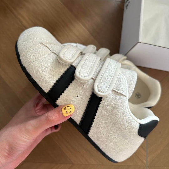 Damen Sneakers mit praktischem Klettverschluss und weichem Wildleder-Obermaterial R&B