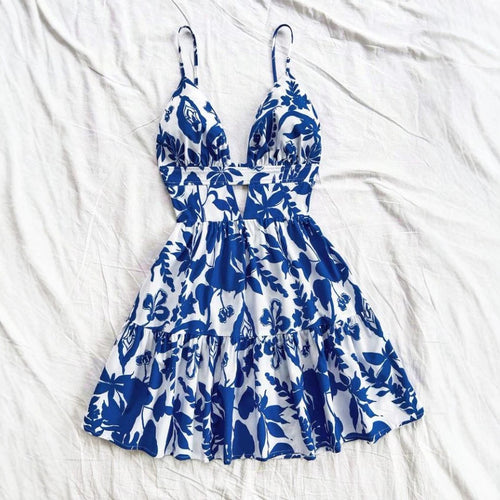 Damen Sommerkleid mit verspieltem Babydoll-Schnitt und floralem Design R&B