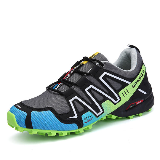 Damen Trailrunning-Schuhe mit rutschfester Sohle und atmungsaktiver Mesh-Oberfläche R&B