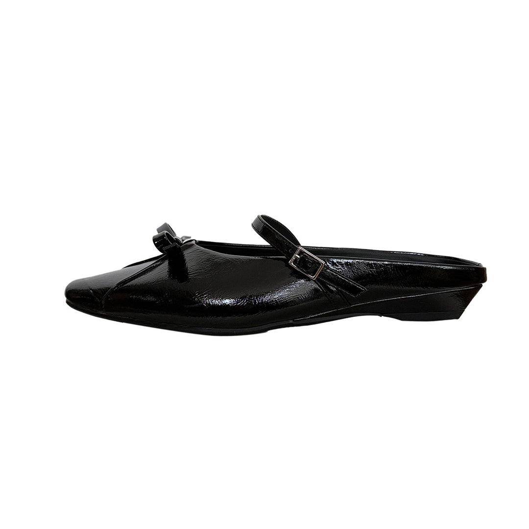 Damen Elegante Slingback-Ballerinas mit modischem Riemchen und luxuriösem Glanz R&B