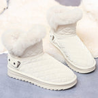 Damen kuschelige Winterstiefel mit modischem Obermaterial und elegantem Kunstfell R&B